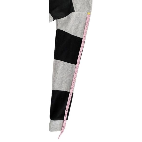 DIP Women’s Black & Gray Stripe 1/4 Zip Up Fleece Pullover, Size XS - Picture 7 of 10